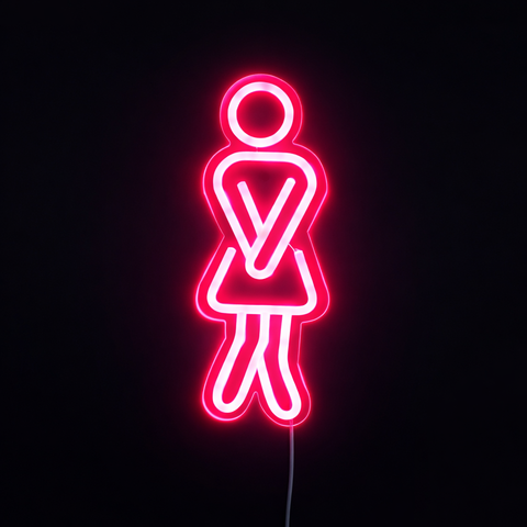 WC Woman Neon Væglampe