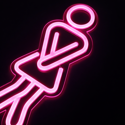WC Woman Neon Væglampe