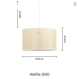 Waffle Pendel Ø40
