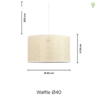 Waffle Pendel Ø40