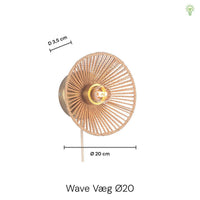 Wave Væglampe Ø20 Sort-Nordic Seasons-OutletLamper.dk