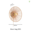 Wave Væglampe Ø30 Sort