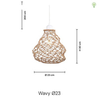 Wavy Pendel Ø23 Beige