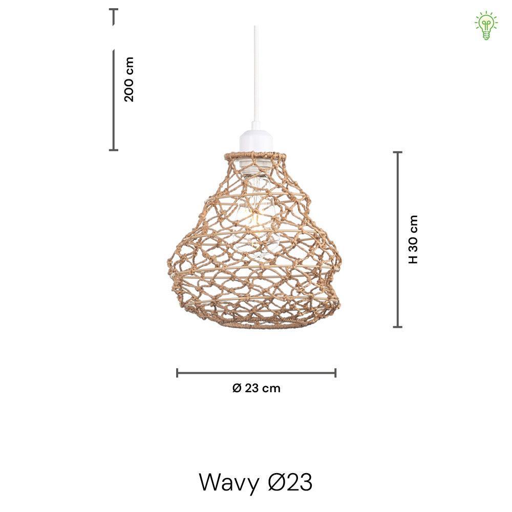 Wavy Pendel Ø23 Beige