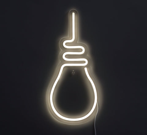Bulb Neon Væglampe Varm Hvid
