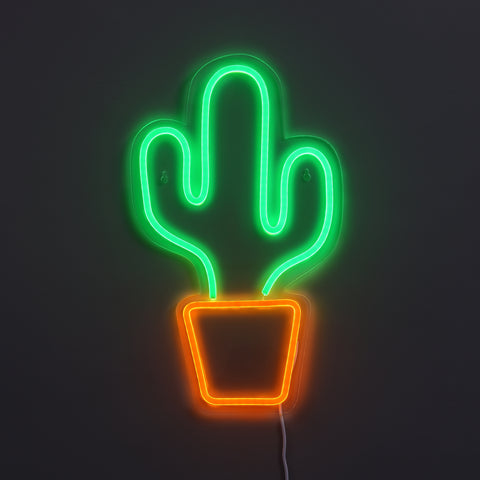 Cactus Neon Væglampe