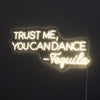 Trust Me You Can Dance Neon Væglampe Hvid