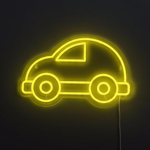 Bubble Car Neon Væglampe Gul