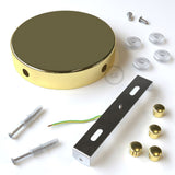 Samleroset Med 4 Sidehuller Blank Messing