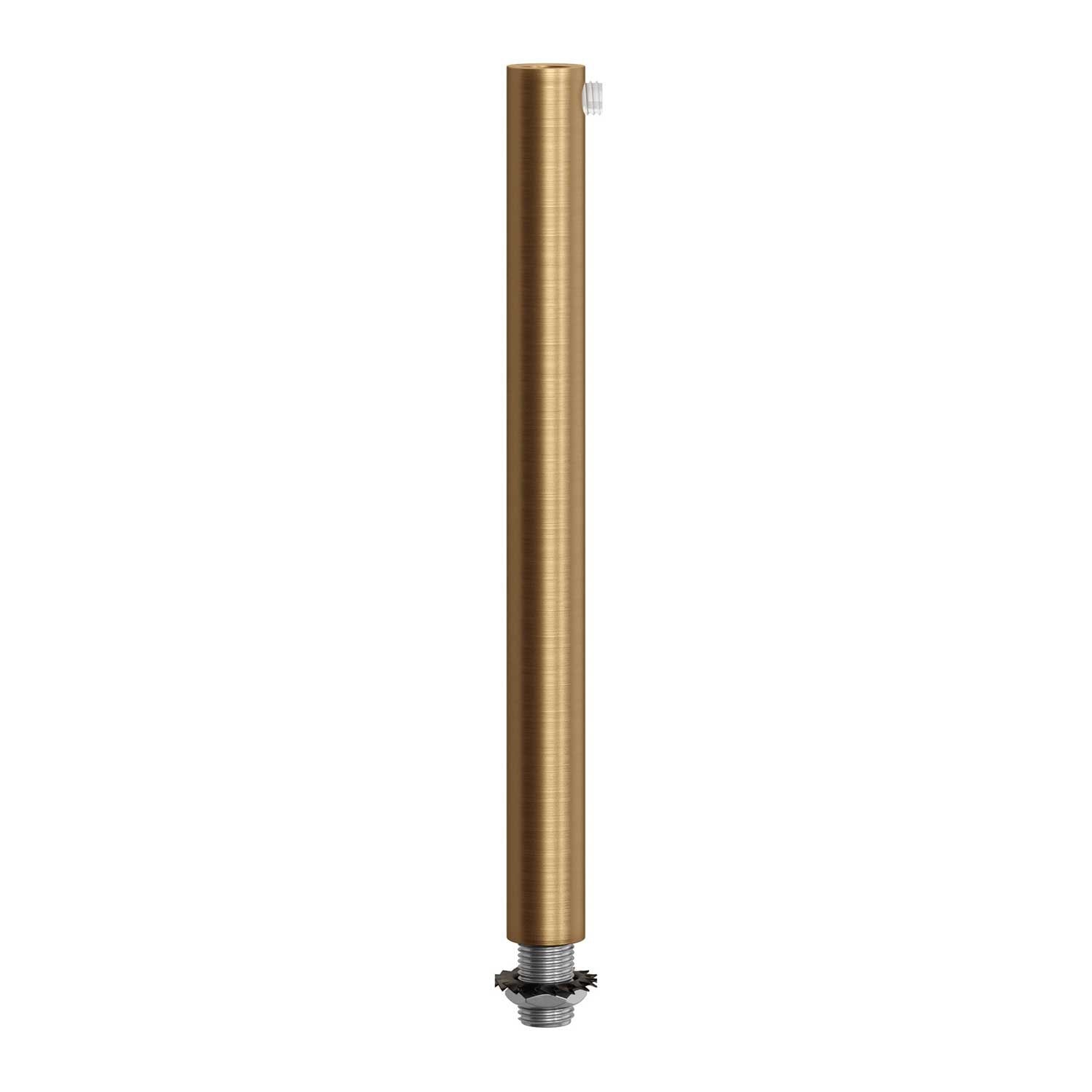 Cylinder Kabelklemme Metal Børstet Messing 15 cm