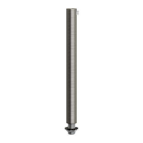 Cylinder Kabelklemme Metal Børstet Krom 15 cm