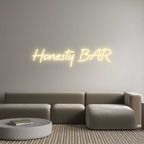 Custom Neon: Honesty BAR