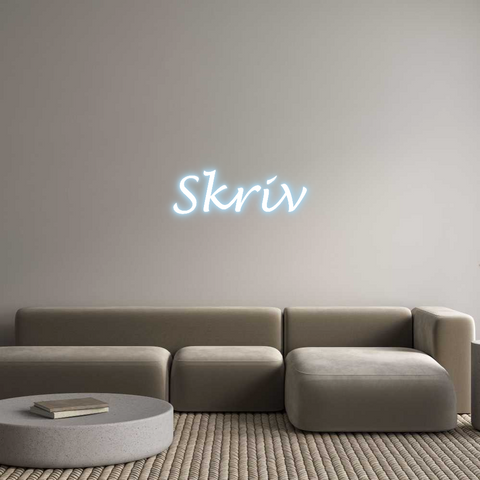 Custom Neon: Skriv