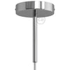 Roset til 1 Lampe m. 15cm Stilk Krom