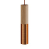 Creative Cables Tube Pendel Kobber/Wood