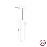 Creative Cables Tube Pendel Kobber/Wood