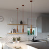 Creative Cables Tube Pendel Kobber/Wood