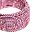 Stofledning Viskose Pixel Fuchsia