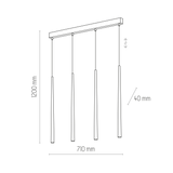Piano 4 Multipendel Hvid