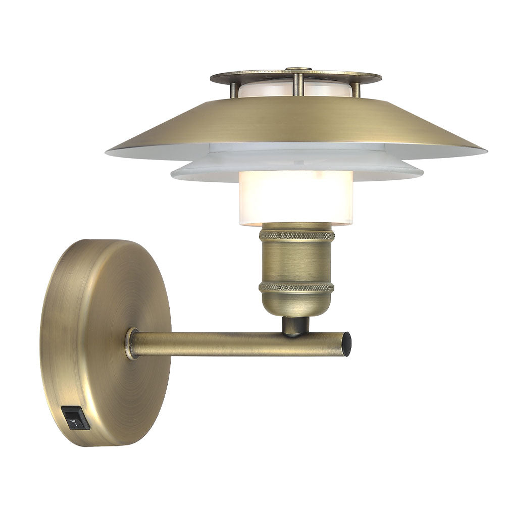 Halo Design 1123 Væglampe Antik Messing
