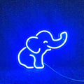 Lightish Elephant Neon Væglampe Blå