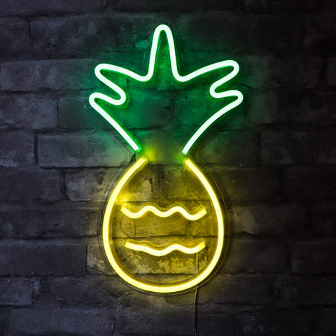 Lightish Pineapple Neon Væglampe