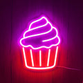 Lightish Cupcake Neon Væglampe