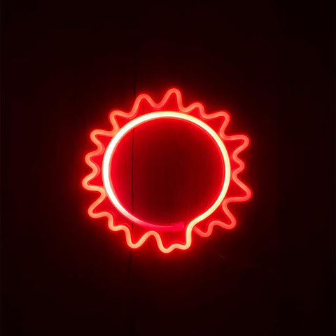 Soleil Neon Væglampe Rød