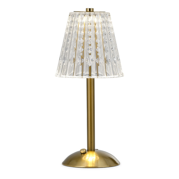 Castel LED Trådløs Bordlampe Messing