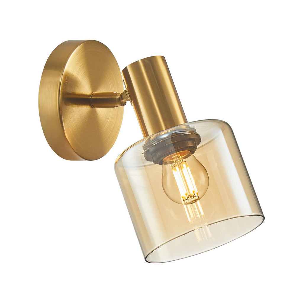 Santia Væglampe Messing/Rav