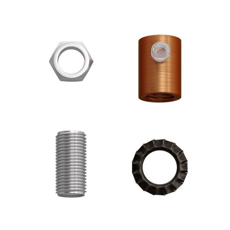 Cylinder Kabelklemme Metal Børstet Kobber