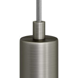 Cylinder Kabelklemme Metal Børstet Krom