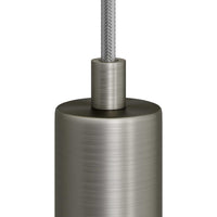 Cylinder Kabelklemme Metal Børstet Krom