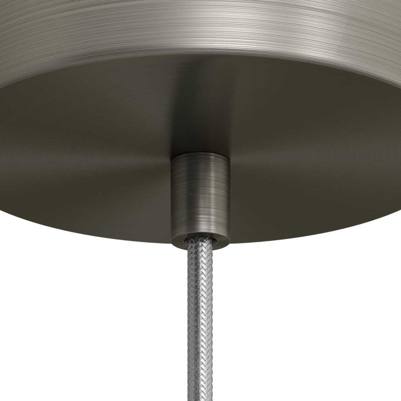 Cylinder Kabelklemme Metal Børstet Krom