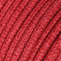 Stofledning Viskose Jute Cherry Rød