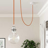 Stofledning Viskose Orange