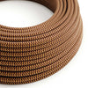 Stofledning Viskose Guld/Burgundy