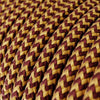 Stofledning Viskose Guld/Burgundy