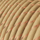 Stofledning Viskose Jute/Kobber