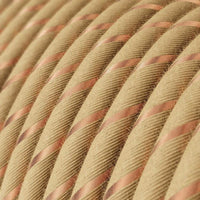 Stofledning Viskose Jute/Kobber