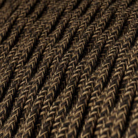Snoet Stofledning Viskose Brun Hør