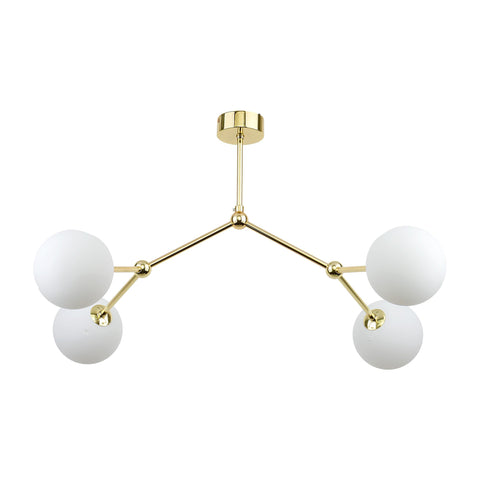 Molecule Loftlampe 66cm Messing/Opal