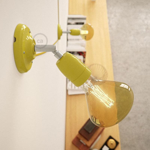 Fermaluce 90° Væglampe Porcelæn Gul