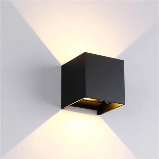 LED Væglampe IP65 12W Udendørs Sort