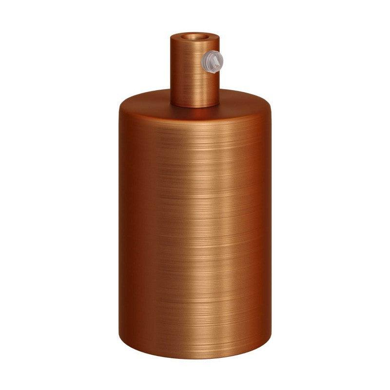 E27 Cylinder Fatnings Kit Børstet Kobber
