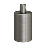 E27 Cylinder Fatnings Kit Børstet Krom