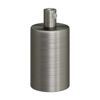 E27 Cylinder Fatnings Kit Børstet Krom