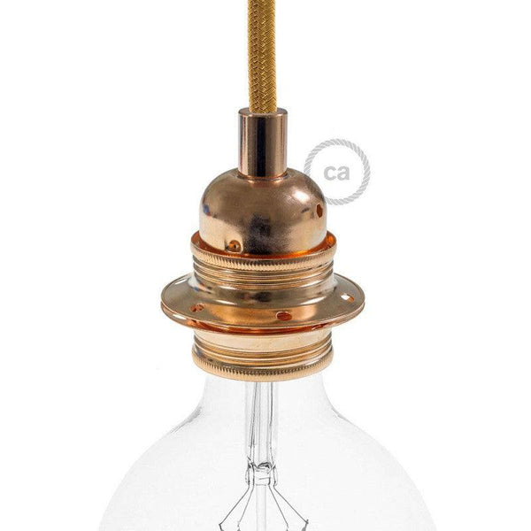 Double Ferrule E27 Fatnings Kit Kobber