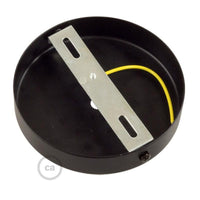 Roset til 1 Lampe m. 15cm Stilk Sort