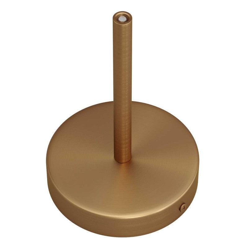 Roset til 1 Lampe m. 15cm Stilk Børstet Messing